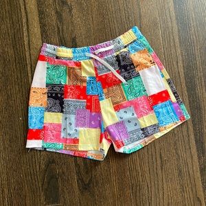 Bandana stretch shorts